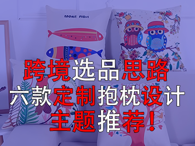 跨境選品思路，六款定制抱枕設計主題推薦！