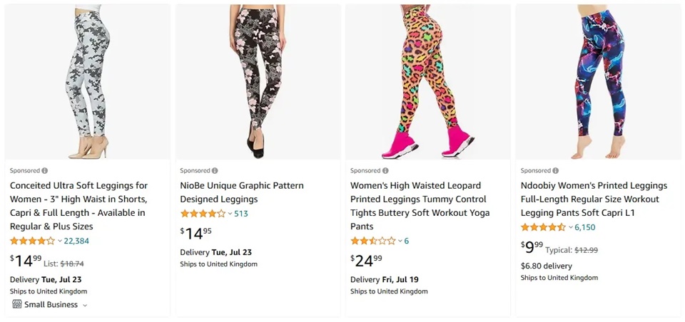 跨境選品，運動服品類緊身褲熱賣