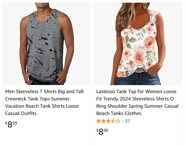 跨境選品，運動服品類背心和T恤熱賣