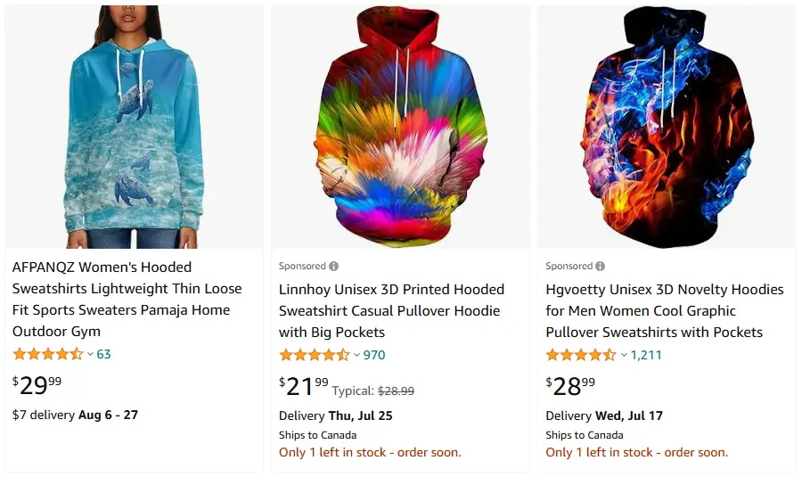 跨境選品，運動服品類連帽衛(wèi)衣熱賣