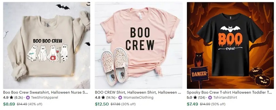 t恤定制萬(wàn)圣節(jié)元素之Boo Crew
