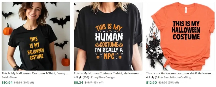 t恤定制萬(wàn)圣節(jié)元素我的裝扮