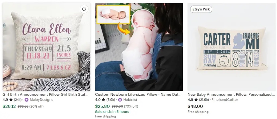 熱門定制抱枕的設(shè)計(jì)主題之嬰兒紀(jì)念品枕頭