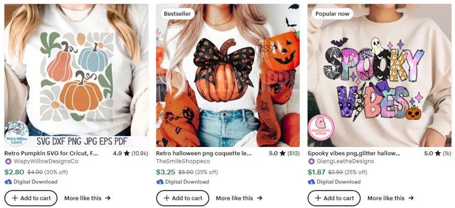 跨境選品思路，秋冬T恤設(shè)計(jì)元素推薦之萬圣節(jié)元素